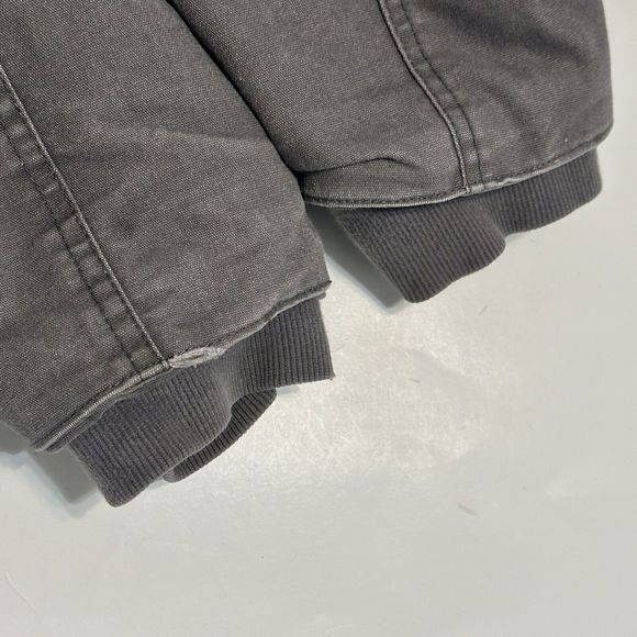 Dickies Men's Fleece Hooded Duck Shirt Jacket Size Large Grey - Picture 10 of 12